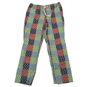 Vineyard Vines Men's Multicolor Patchwork Cotton High Rise Pajama Pants Sz Large